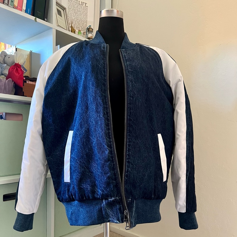 Levi’s Made & Crafted Men’s Medium Quilted Bomber Denim Jacket